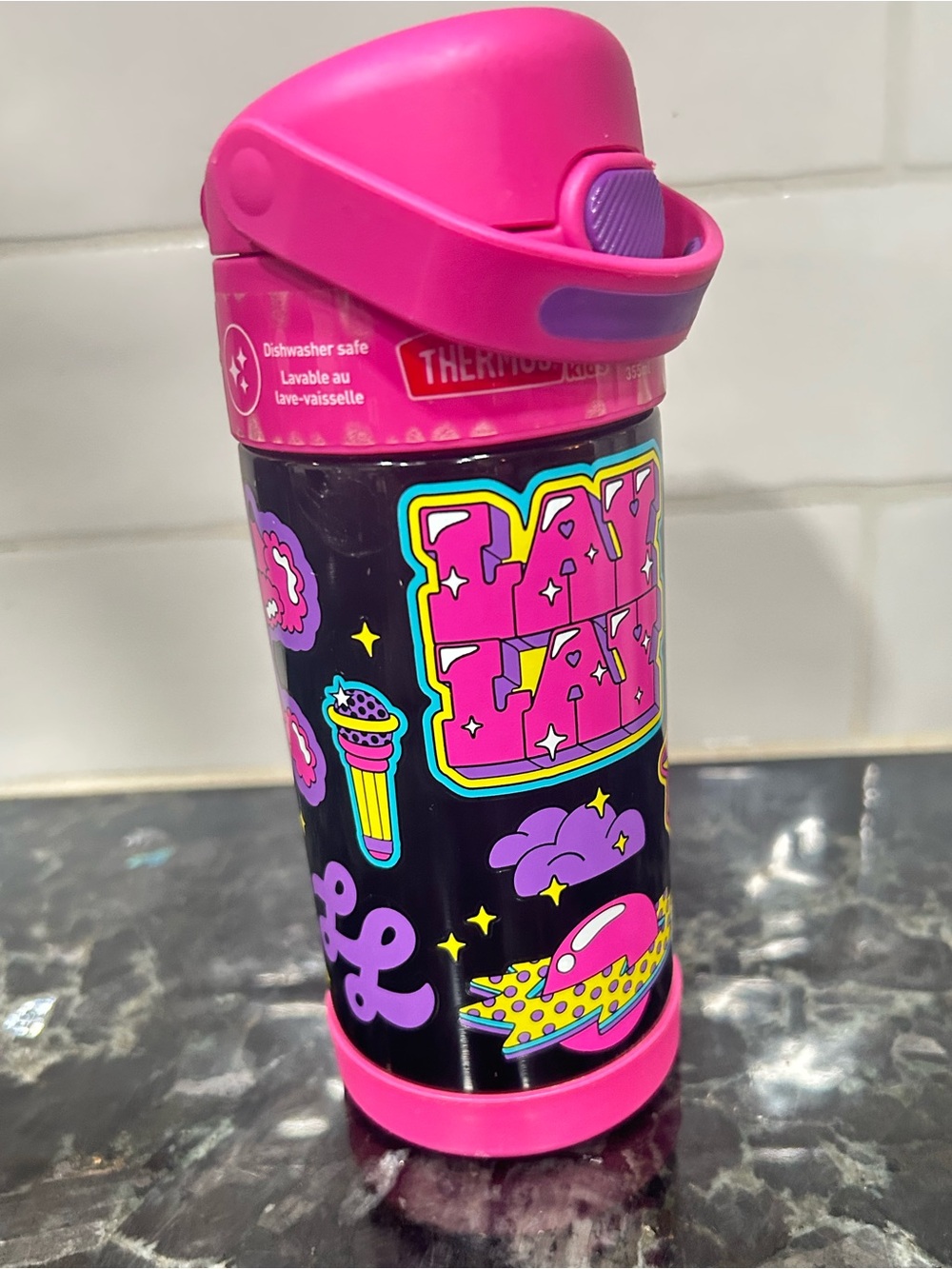 Thermos That girl Lay Lay Water Bottle with Pop-Top Lid